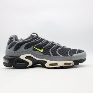 Nike Air Max Plus Tn Cool Grey Black Volt Men's Size 13 Sneakers 604133-088